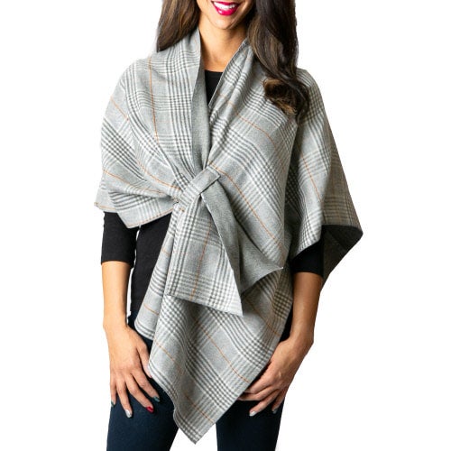 The Patti Plaid Wrap